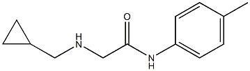 2-[(cyclopropylmethyl)amino]-N-(4-methylphenyl)acetamide Structure