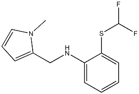 2-[(difluoromethyl)sulfanyl]-N-[(1-methyl-1H-pyrrol-2-yl)methyl]aniline Structure