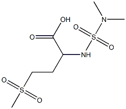 2-[(dimethylsulfamoyl)amino]-4-methanesulfonylbutanoic acid 구조식 이미지