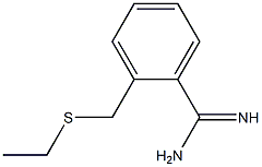2-[(ethylsulfanyl)methyl]benzene-1-carboximidamide 구조식 이미지