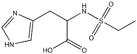 2-[(ethylsulfonyl)amino]-3-(1H-imidazol-4-yl)propanoic acid 구조식 이미지