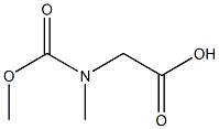 2-[(methoxycarbonyl)(methyl)amino]acetic acid 구조식 이미지