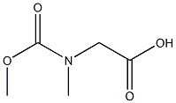 2-[(methoxycarbonyl)(methyl)amino]acetic acid Structure