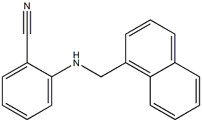 2-[(naphthalen-1-ylmethyl)amino]benzonitrile 구조식 이미지