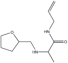 2-[(oxolan-2-ylmethyl)amino]-N-(prop-2-en-1-yl)propanamide 구조식 이미지