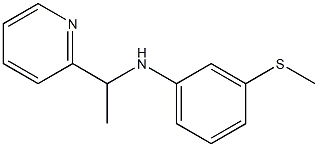 3-(methylsulfanyl)-N-[1-(pyridin-2-yl)ethyl]aniline 구조식 이미지