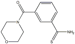 3-(morpholin-4-ylcarbonyl)benzenecarbothioamide Structure