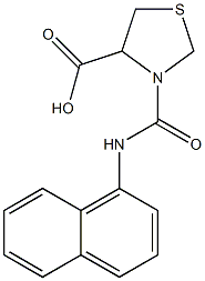 3-(naphthalen-1-ylcarbamoyl)-1,3-thiazolidine-4-carboxylic acid Structure