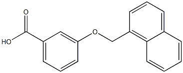 3-(naphthalen-1-ylmethoxy)benzoic acid 구조식 이미지