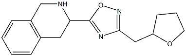 3-(oxolan-2-ylmethyl)-5-(1,2,3,4-tetrahydroisoquinolin-3-yl)-1,2,4-oxadiazole Structure