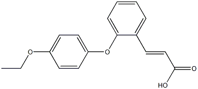 3-[2-(4-ethoxyphenoxy)phenyl]prop-2-enoic acid 구조식 이미지