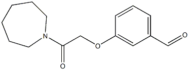 3-[2-(azepan-1-yl)-2-oxoethoxy]benzaldehyde 구조식 이미지