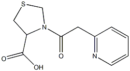 3-[2-(pyridin-2-yl)acetyl]-1,3-thiazolidine-4-carboxylic acid Structure