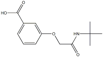3-[2-(tert-butylamino)-2-oxoethoxy]benzoic acid 구조식 이미지