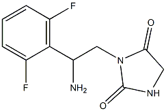 3-[2-amino-2-(2,6-difluorophenyl)ethyl]imidazolidine-2,4-dione Structure