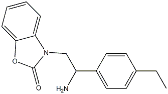 3-[2-amino-2-(4-ethylphenyl)ethyl]-2,3-dihydro-1,3-benzoxazol-2-one Structure
