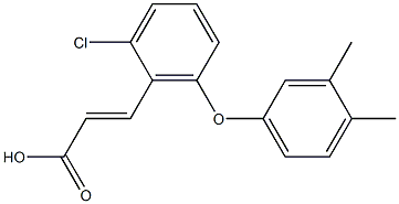 3-[2-chloro-6-(3,4-dimethylphenoxy)phenyl]prop-2-enoic acid 구조식 이미지