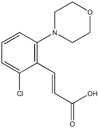 3-[2-chloro-6-(morpholin-4-yl)phenyl]prop-2-enoic acid Structure