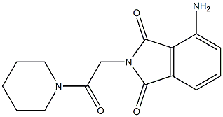 4-amino-2-[2-oxo-2-(piperidin-1-yl)ethyl]-2,3-dihydro-1H-isoindole-1,3-dione 구조식 이미지