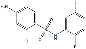 4-amino-2-chloro-N-(2-fluoro-5-methylphenyl)benzene-1-sulfonamide Structure