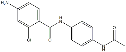 4-amino-2-chloro-N-(4-acetamidophenyl)benzamide Structure