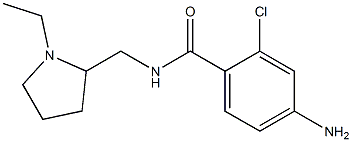 4-amino-2-chloro-N-[(1-ethylpyrrolidin-2-yl)methyl]benzamide Structure