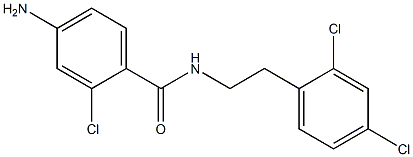 4-amino-2-chloro-N-[2-(2,4-dichlorophenyl)ethyl]benzamide Structure