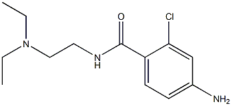 4-amino-2-chloro-N-[2-(diethylamino)ethyl]benzamide 구조식 이미지