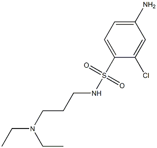 4-amino-2-chloro-N-[3-(diethylamino)propyl]benzene-1-sulfonamide Structure