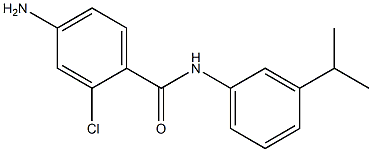 4-amino-2-chloro-N-[3-(propan-2-yl)phenyl]benzamide Structure