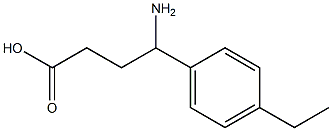 4-amino-4-(4-ethylphenyl)butanoic acid Structure