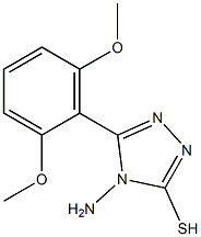 4-amino-5-(2,6-dimethoxyphenyl)-4H-1,2,4-triazole-3-thiol 구조식 이미지