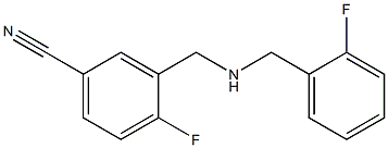 4-fluoro-3-({[(2-fluorophenyl)methyl]amino}methyl)benzonitrile Structure