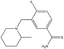 4-fluoro-3-[(2-methylpiperidin-1-yl)methyl]benzenecarbothioamide 구조식 이미지