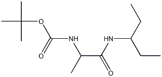 tert-butyl 2-[(1-ethylpropyl)amino]-1-methyl-2-oxoethylcarbamate 구조식 이미지