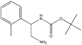 tert-butyl 2-amino-1-(2-methylphenyl)ethylcarbamate Structure