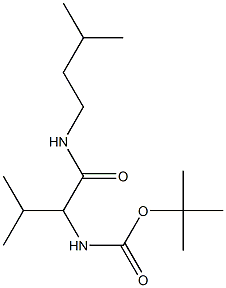 tert-butyl 2-methyl-1-{[(3-methylbutyl)amino]carbonyl}propylcarbamate 구조식 이미지