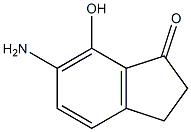1H-Inden-1-one,  6-amino-2,3-dihydro-7-hydroxy- Structure