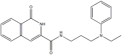 3-Isoquinolinecarboxamide,  N-[3-(ethylphenylamino)propyl]-1,2-dihydro-1-oxo- 구조식 이미지