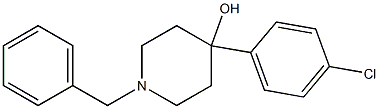 N-BENZYL-4-(4-CHLOROPHENYL)-4-HYDROXYPIPERIDINE 구조식 이미지