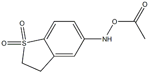 5-[(acetyloxy)amino]-2,3-dihydro-1-benzothiophene 1,1-dioxide Structure