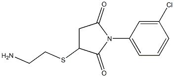 3-[(2-aminoethyl)sulfanyl]-1-(3-chlorophenyl)-2,5-pyrrolidinedione Structure