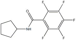 N-cyclopentyl-2,3,4,5,6-pentafluorobenzamide 구조식 이미지