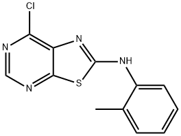 7-Chloro-n-o-tolylthiazolo[5,4-d]pyrimidin-2-amine 구조식 이미지