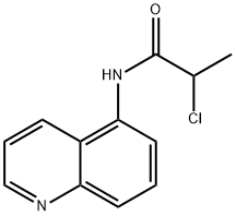 2-CHLORO-N-QUINOLIN-5-YLPROPANAMIDE Structure