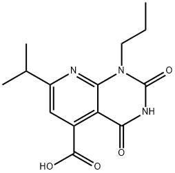 2,4-dioxo-7-(propan-2-yl)-1-propyl-1H,2H,3H,4H-pyrido[2,3-d]pyrimidine-5-carboxylic acid Structure