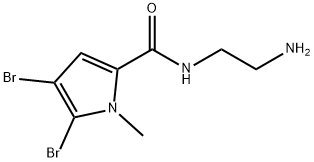 N-(2-aminoethyl)-4,5-dibromo-1-methyl-1H-pyrrole-2-carboxamide 구조식 이미지