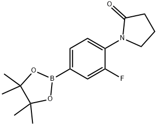 1-[4-(TETRAMETHYL-1,3,2-DIOXABOROLAN-2-YL)-2-FLUOROPHENYL]PYRROLIDIN-2-ONE Structure
