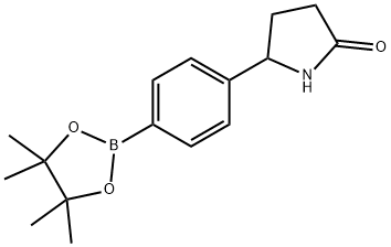 5-[4-(tetramethyl-1,3,2-dioxaborolan-2-yl)phenyl]pyrrolidin-2-one Structure