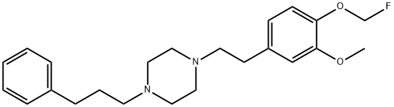 1-(4-(fluoromethoxy)-3-methoxyphenethyl)-4-(3-phenylpropyl)piperazine Structure